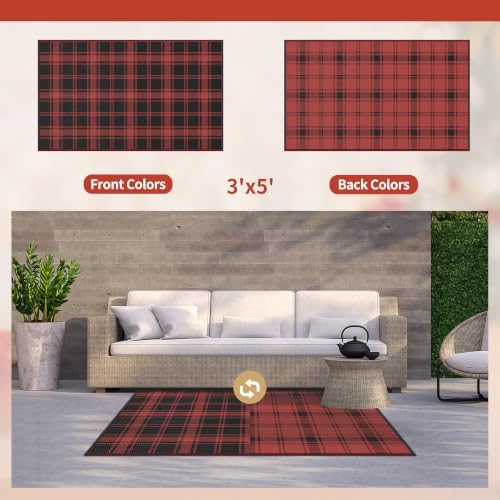 GENIMO Outdoor Rug 3'x5' Waterproof - Image 5
