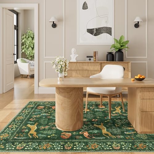 DUKINO 3x5 Rug, Washable Animal Area Rug - Image 6