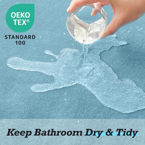 HUXMEYSON Bathroom Rugs Sets 3 Piece, Non-Slip & Quick Dry Bath Mat Set - Image 5