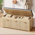 37.4" W Shoe Bench with Storage, Lift Top Entryway Bench by LOOMORA
