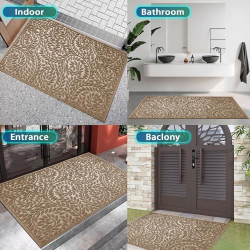 Bulijojo Front Door Mat Entrance, Durable Heavy Duty Welcome Mat, Thick - Image 6