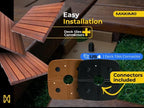 Maximo Cumaru Hardwood Interlocking Deck Tiles, Flooring - Image 2