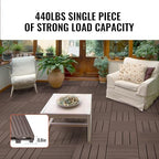 VEVOR Interlocking Deck Tiles Plastic Wood, 27 Pack, Patio Floor Decking - Image 3