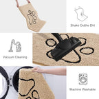 Smiry Dog Door Mat for Muddy Paws, Absorbent Dirt Trapper Non Slip Quick Dry - Image 6