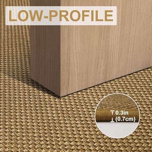 LEKEEPGO Door Mat 17"x29", Non Slip Washable Indoor Door Mat, Light Brown - Image 6
