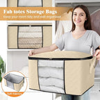 Fab totes 6 Pack Storage Bags for Clothes Blanket Storage Bins - Image 5