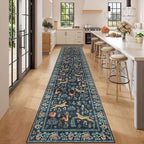 DUKINO 2.6x12 Hallway Runner Rug, Washable Animal Rug Non Slip - Image 3
