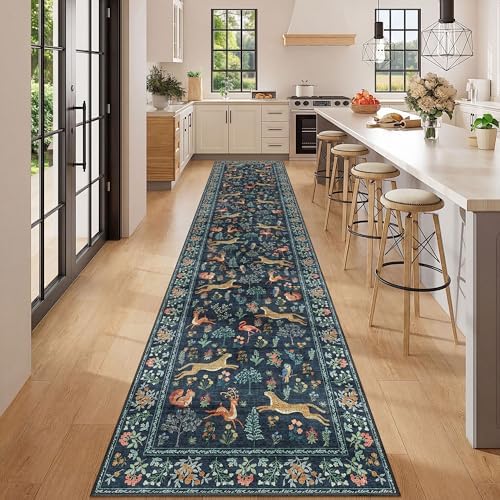 DUKINO 2.6x12 Hallway Runner Rug, Washable Animal Rug Non Slip - Image 3