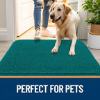 OLANLY Dog Door Mat for Muddy Paws 47x32, Super Absorbent Chenille Mud Mat - Image 6