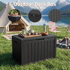 55 Gal Outdoor Storage Box Waterproof Lockable Deck Box - Image 4