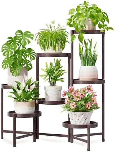 iDavosic.ly 7 Tier Large Plant Stand Indoor Outdoor, 10 Inch Tray by iDavosicly