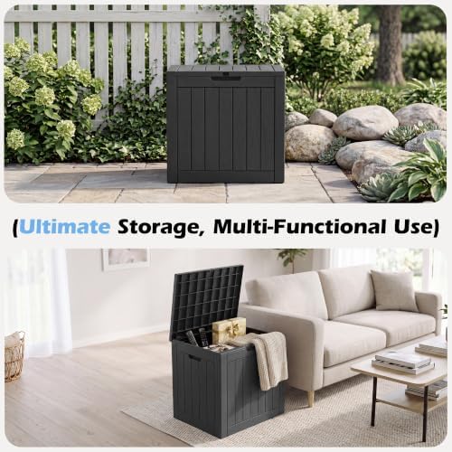 Outdoor Storage Box Waterproof, 32 Gallon Deck Box - Image 6