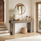 LITTLE TREE 63 Inches Long Sofa Table, Modern Console Table - Image 5