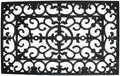 DII Rubber Doormats Collection All Weather, Wrought Iron by DII