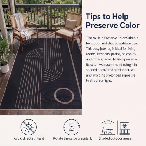 Tangsoo Easy Jute 2x6 Washable Runner Rug - Image 6