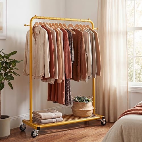 Sywhitta Metal Garment Clothing Rack on Wheels - Image 5