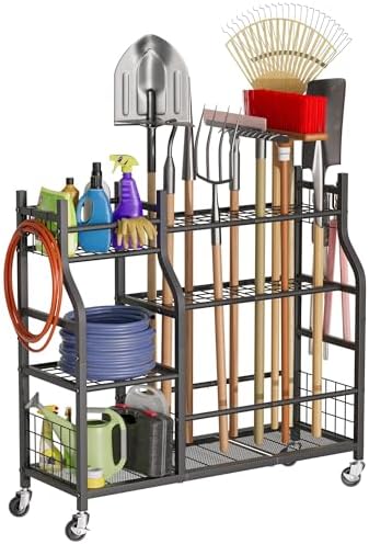 Garden Tool Organizer with Wheels by GIOTORENT