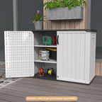 Patiowell 26 Cu.ft Plastic Outdoor Storage Cabinet, Lockable Waterproof - Image 3
