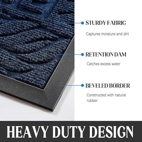 Yimobra Large Welcome Mat 60x36, Waterproof Non-Slip Outdoor Mats - Image 3