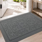 FONEYI Dirt Trapper Door Mat 32" x 40", Non-Slip Washable Doormats by FONEYI