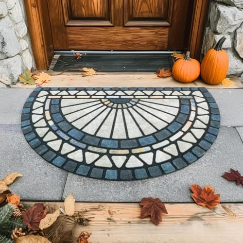 CHICHIC Front Door Mat 24"x36" Outdoors Heavy Duty Rubber Mat - Image 6