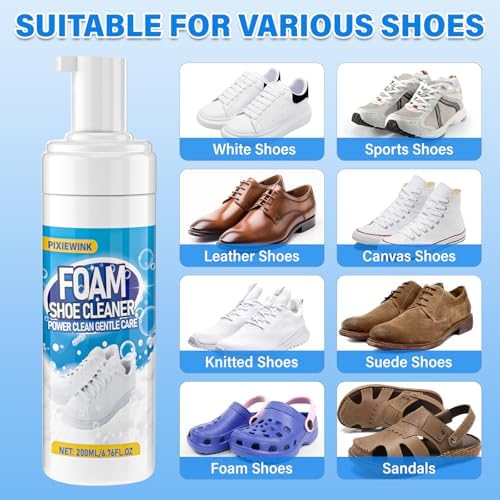 Shoe Cleaner, 6.76 fl oz Shoe Cleaning Kit - Image 4