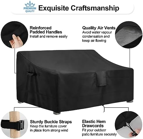 OutdoorLines Outdoor Waterproof Loveseat Couch Cover - Image 5