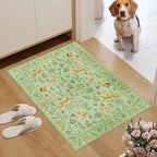 DUKINO 2x3 Entryway Rug, Washable Door Mat Animal Kitchen Rug, Light Green - Image 3