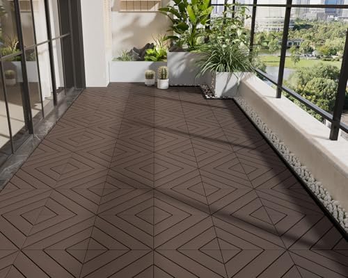 432 PCS Plastic Interlocking Deck Patio Tiles - Image 3