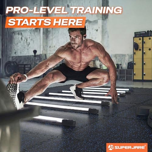 SUPERJARE 0.56'' Thick 144 Sq Ft Rubber Top Gym Flooring - Image 2