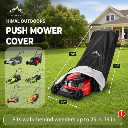 Himal Outdoors Push Lawn Mower Cover Waterproof Lawnmower Cover - Image 2
