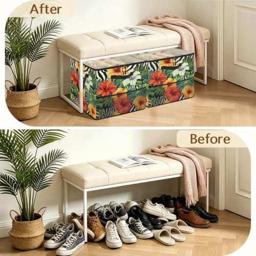 Tropical Flowers Shoe Organizer - Image 5