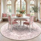 RELEANY Washable Area Rug, Round 7ft by RELEANY