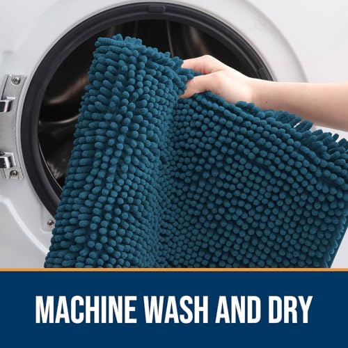 OLANLY Dog Door Mat for Muddy Paws 30x17, Super Absorbent Chenille Mud Mat - Image 5