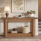 Tribesigns 63" Farmhouse Console Table, Narrow Long Sofa Table Behind Couch - Image 3
