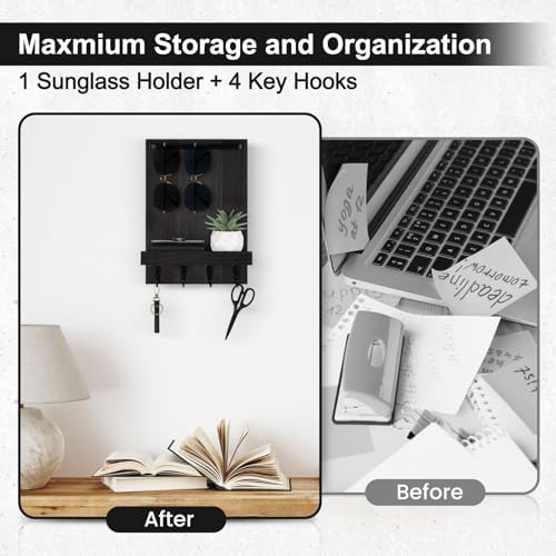 Key Holder Wall Mount, Key and Sunglasses Holder - Image 6
