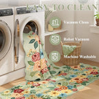 DUKINO 2x7 Runner Rug for Hallway, Floral Washable Rug for Kitchen - Image 6