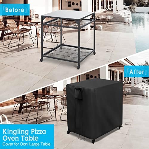 Kingling Outdoor Pizza Oven Table Cover Waterproof 36''L x 32''W x 31''H - Image 3