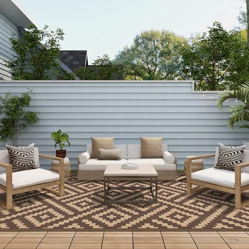 GENIMO Outdoor Rug, Waterproof Plastic Rugs - Image 4