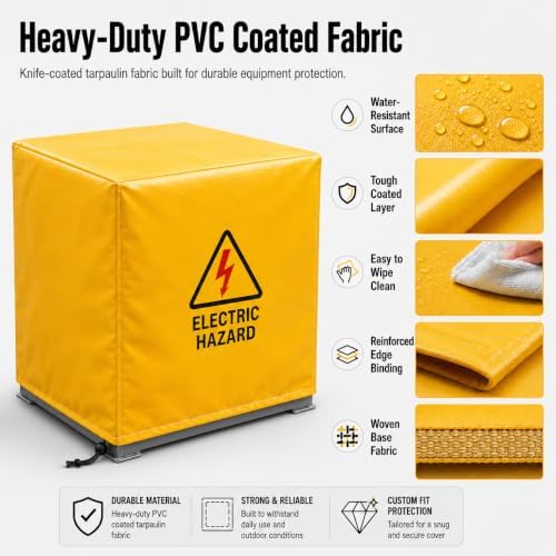 Custom Size Waterproof Equipment Cover, PVC Coated Tarp Fabric - Image 5