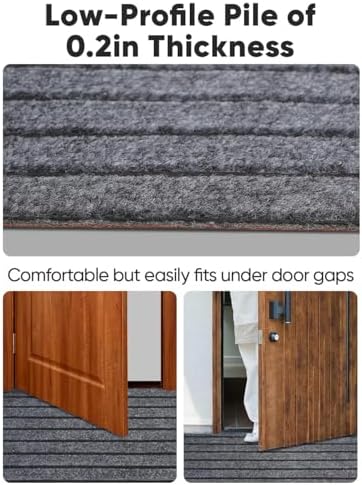 3X10FT Runner Rugs with Rubber Backing, Non Slip Carpet Runner Roll - Image 3