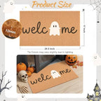 Ghost Welcome Door Mat, Cute Halloween Rug - Image 2