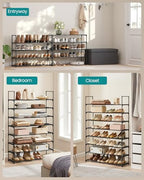 SONGMICS Shoe Rack, 8-Tier Shoe Organizer, Metal Storage Shelf - Image 6