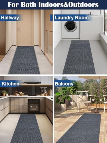 3X10ft Runner Rugs with Rubber Backing, Non Slip Indoor Outdoor Carpet Runner - Image 6