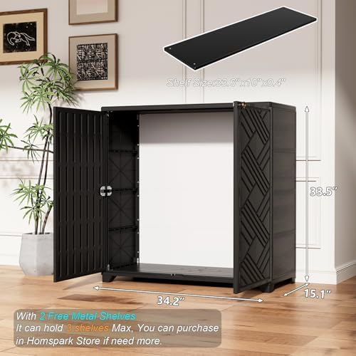 HOMSPARK Indoor/Outdoor Storage Cabinet - Image 3