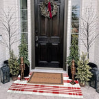 Christmas Plaid Outdoor Rug, Layering Rug - Image 6