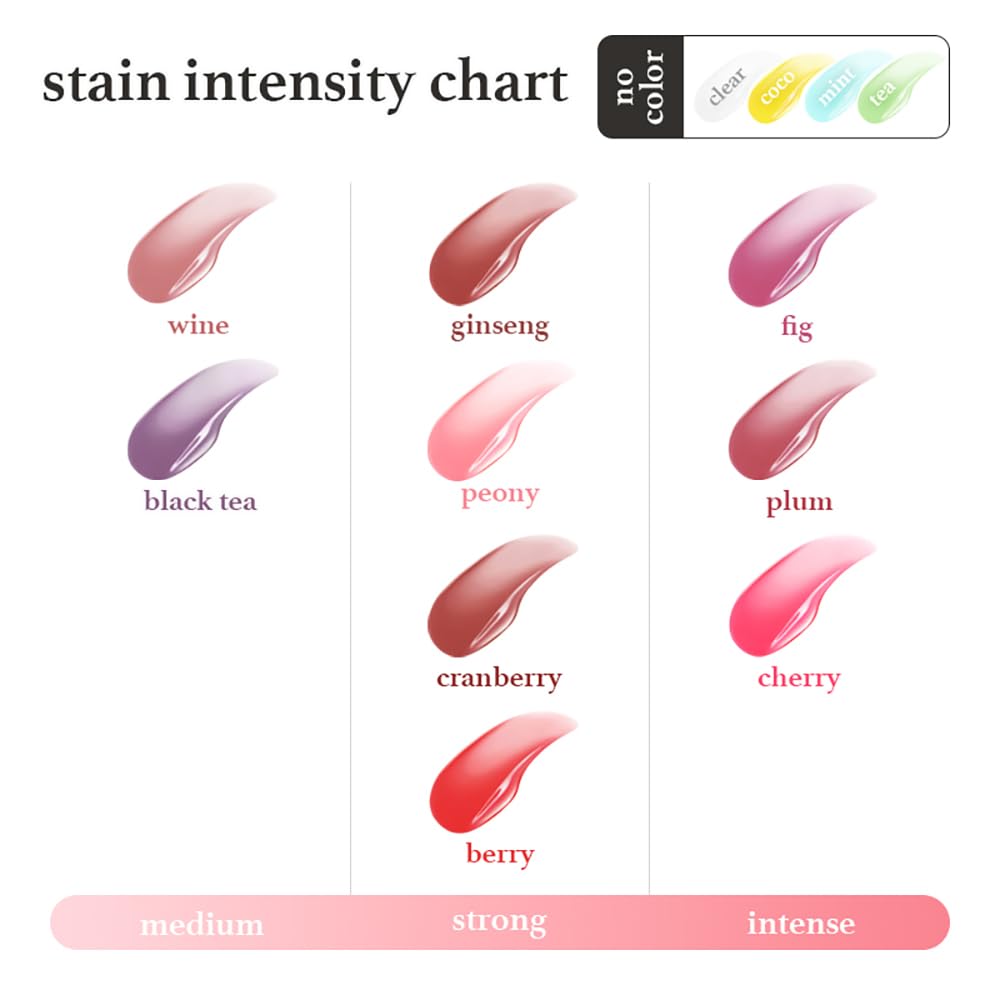 NOONI Korean Lip Oil - Applecranberry | Long-Lasting, Moisturizing, Plumping, Revitalizing for Dry Lips, Waterproof, No Peel Off, Hydrating, Nourishing Crystal Clear, 0.12 FL Oz