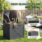40 Gallon Waterproof Resin Deck Box, Outdoor Toy Storage Box Lock Bin - Image 5