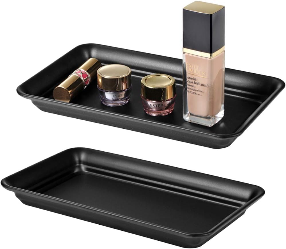 SheeChung Metal Vanity Tray, Bathroom Counter Storage Tray - Image 2