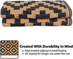 SAND MINE Waterproof Outdoor Rug 4x6 ft, Plastic Straw Area Rug, Large Floor Mat - Image 4